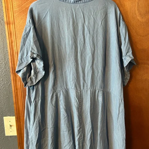 Terra & Sky Blue Maxi Dress - Picture 2 of 3